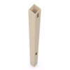 Tan Vinyl End Gate Fence Post