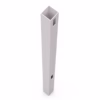 White Vinyl End Gate Fence Post